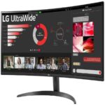 Monitor LG 34 pulgadas Curvo UltraWide QHD VA 3440x1440 100Hz HDMI DP 1 year de garantia - Imagen 2