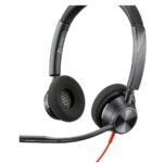 Diadema Hp Poly 8X229A6 Blackwire C3225 | Alambrica Binaural Usb-A Usb-C Y 3,5 Mm Reduccion De Ruido Con Microfono Control En El Cable Color Negro Con Naranja - Imagen 2