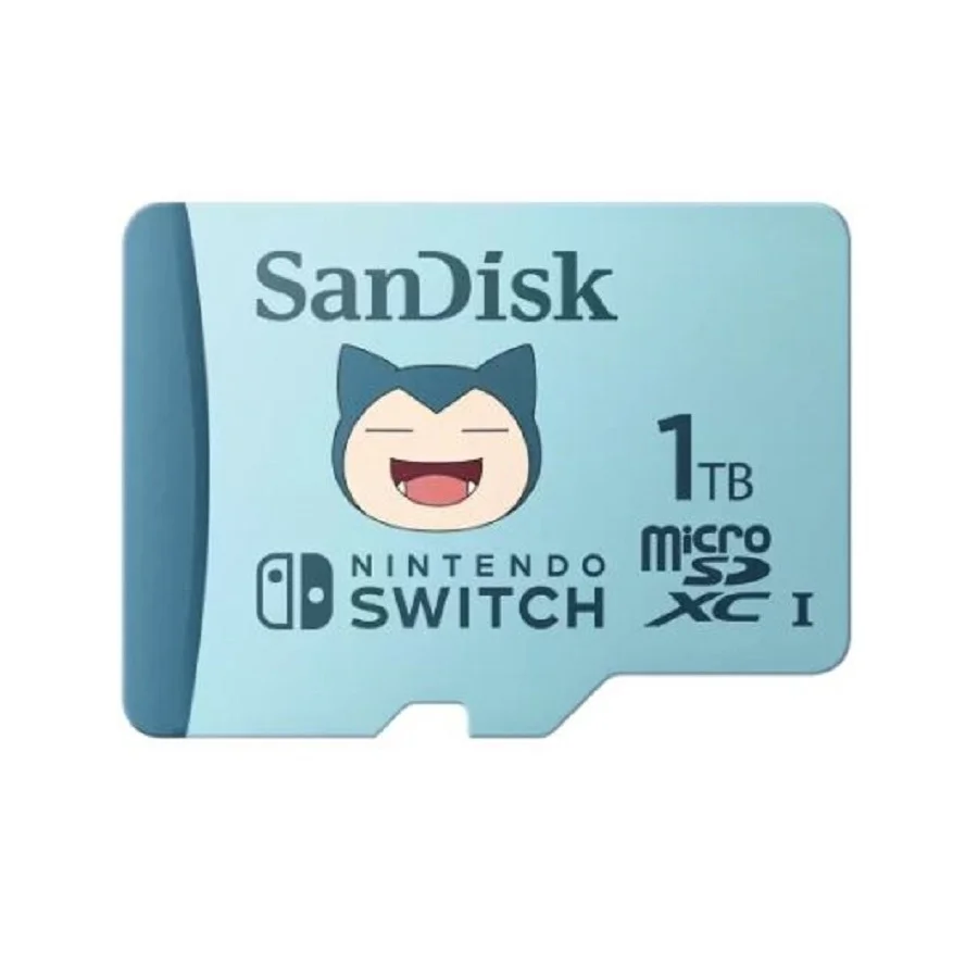 MEMORIA SANDISK MICRO SDXC 1TB NINTENDO SWITCH POKEMON SNORLAX 100MB/S 4K U3 V30 SDSQXAO-1T00-GN6ZK