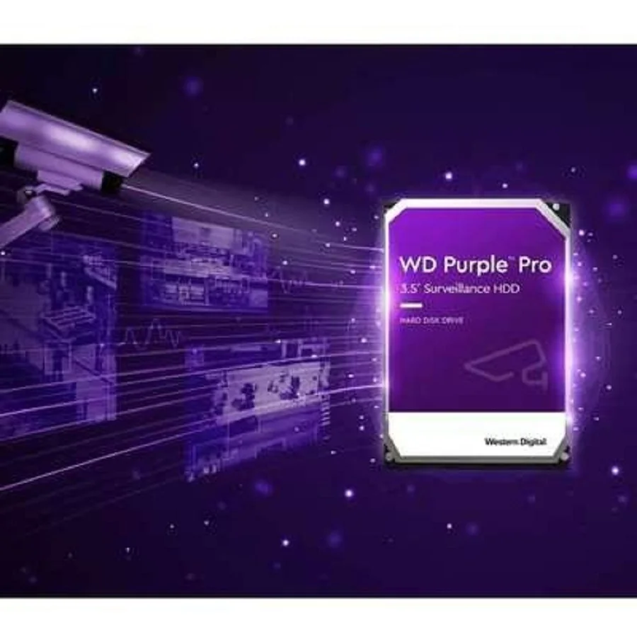 Disco Duro Interno Wd Purple Pro 18Tb 3.5 Escritorio Sata3 6Gb/S 512Mb 7200Rpm 24X7 Ia Dvr Nvr 1-16 Bahias 1-64 Camaras Wd181Purp