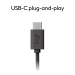 Audífonos Logitech H390 USB-C Computer Headset - MIDNIGHT BLACK - AMR-403 - Imagen 3