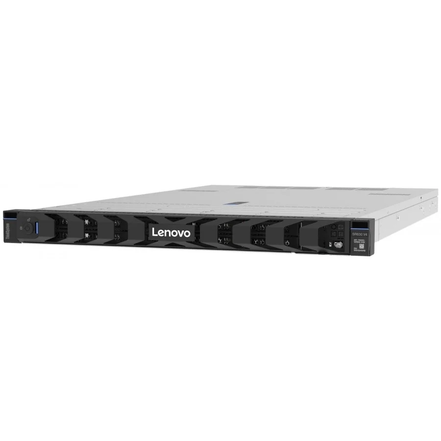 Servidor Lenovo Thinksystem Sr630 V4 1U, Intel Xeon 1X6505P 12C, Ram 1X32Gb 2Rx8, 1X480Gb Ssd 2.5, Sin S.O. 1X4P 1Gbe Ocp, Power S. 2X1300W, Nbd (Next Business Day)