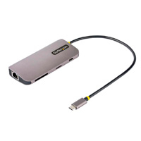 Docking Station Multipuertos Usb C De Video 4K A 60Hz, Adaptador Con Hub De 3 Puertos Usb-A De 5Gbps, Pd De 100W, Red Ethernet, Sd/Microsd - Startech.Com Mod. 115B-Usbc-Multiport