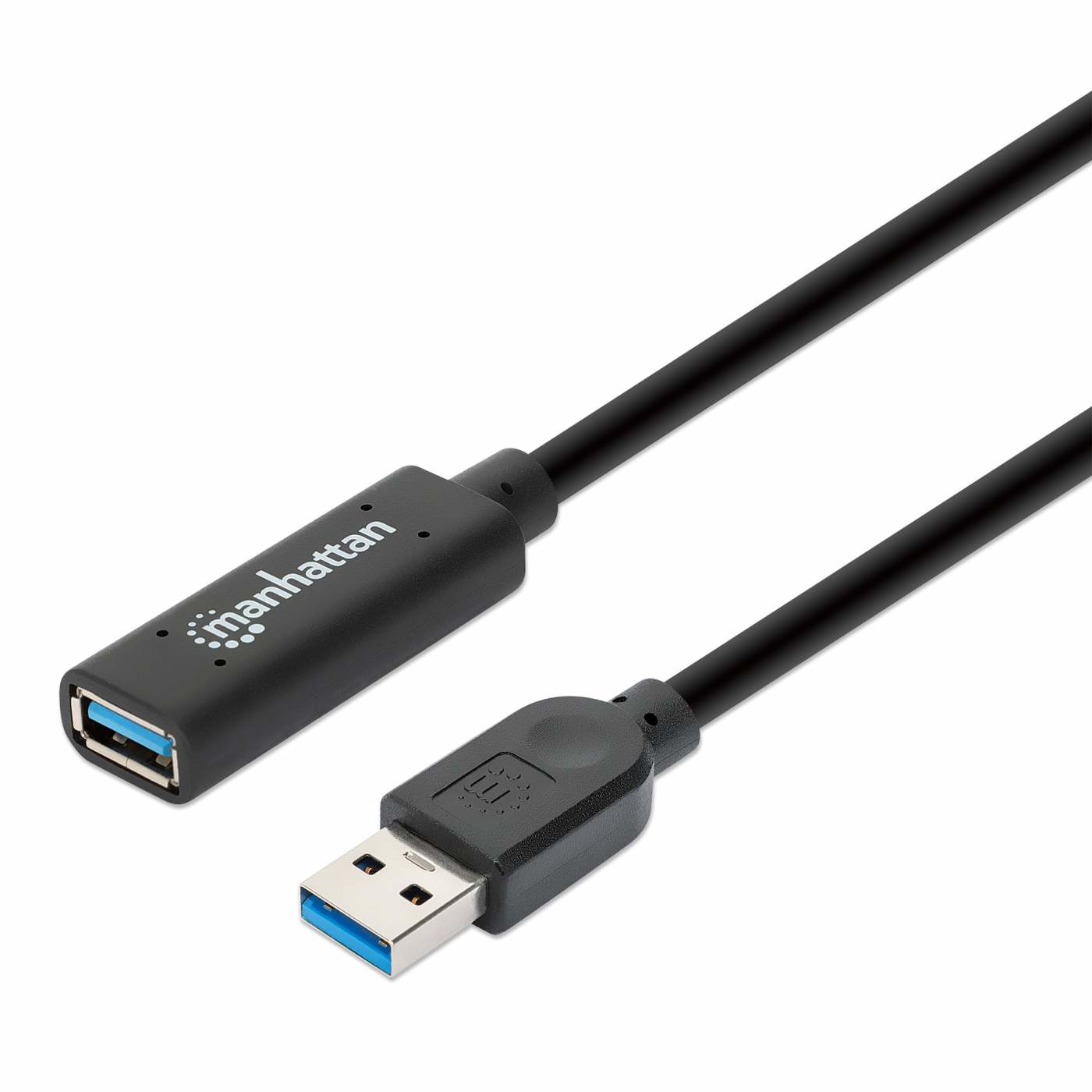 Cable Usb Extensin, Manhattan,153737,V3.0 Ext. Activa 5.0M Negro