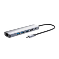 MPN-153959 Estacion Docking USB-C MANHATTAN con Hub 6 en 1 - Imagen 1