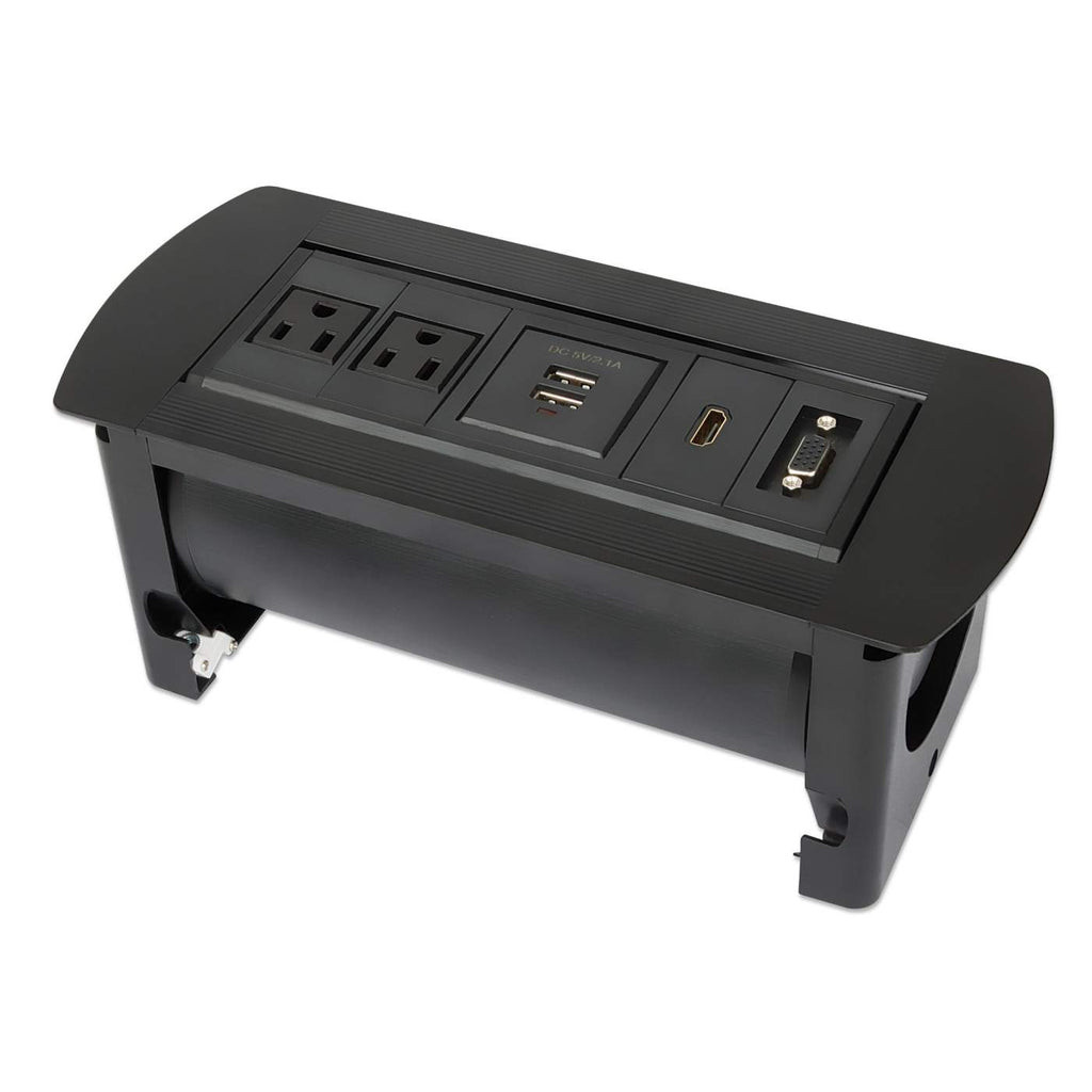 Caja Conexión,Manhattan,164832, Enchufe/Usb/Hdmi/Vga, Para Mesa