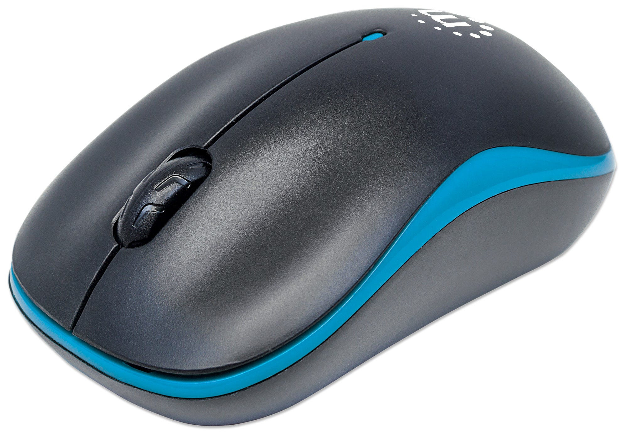 Mouse Manhattan Success Inalámbrico Óptico 1000 dpi Color Negro-Azul