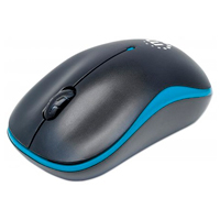 MPN-179416 Mouse Manhattan Success Inalámbrico Óptico 1000 dpi Color Negro-Azul - Imagen 1