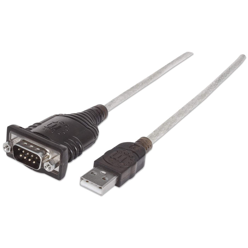 Convertidor Manhattan USB a Serial DB9M 45cm Bolsa