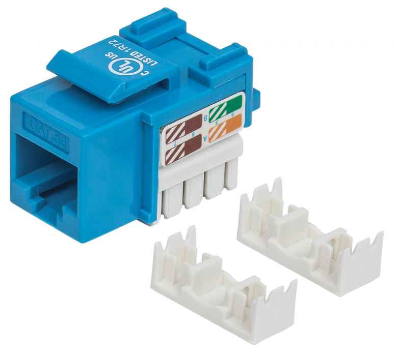 Jack ,Intellinet,210546,Cat 5E De Impacto Keystone Azul