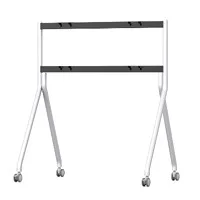 White Rolling Stand Para Huawei Ideahub 65/75/86 Inches