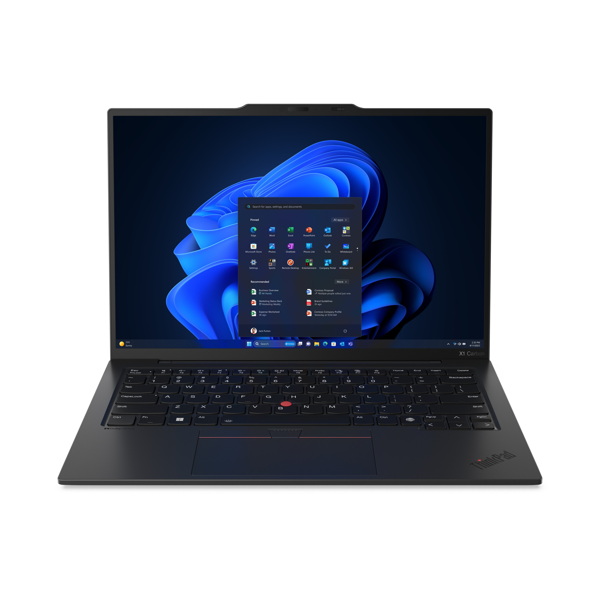 Laptop Lenovo ThinkPad X1 Carbon G12 14" Intel Core Ultra 7 155U SSD 512GB Ram 16GB  Win 11 P Negro 3 Años Premier