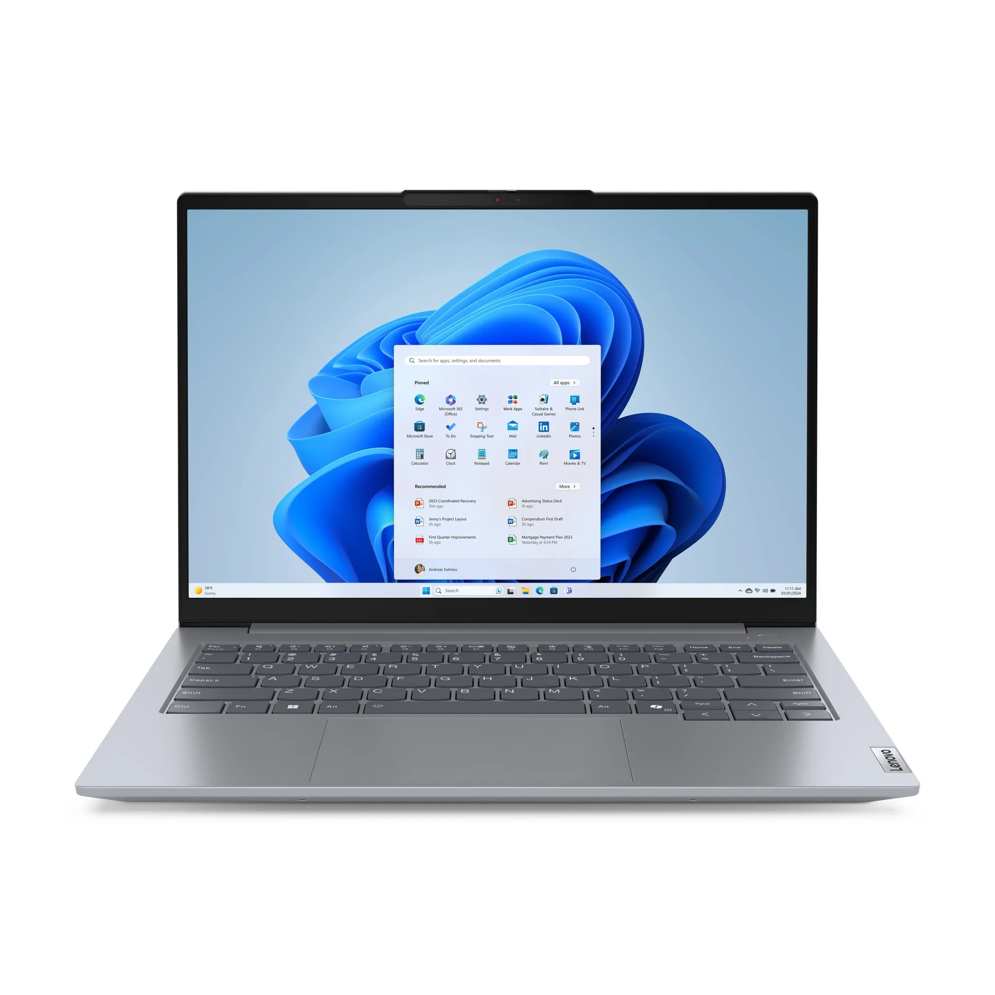 Laptop Lenovo ThinkBook 14 G7 14" FHD AMD Ryzen 5 7535HS 32GB 1TB Graficos Radeon 660M W11 Pro SPA 1CourierCarryin