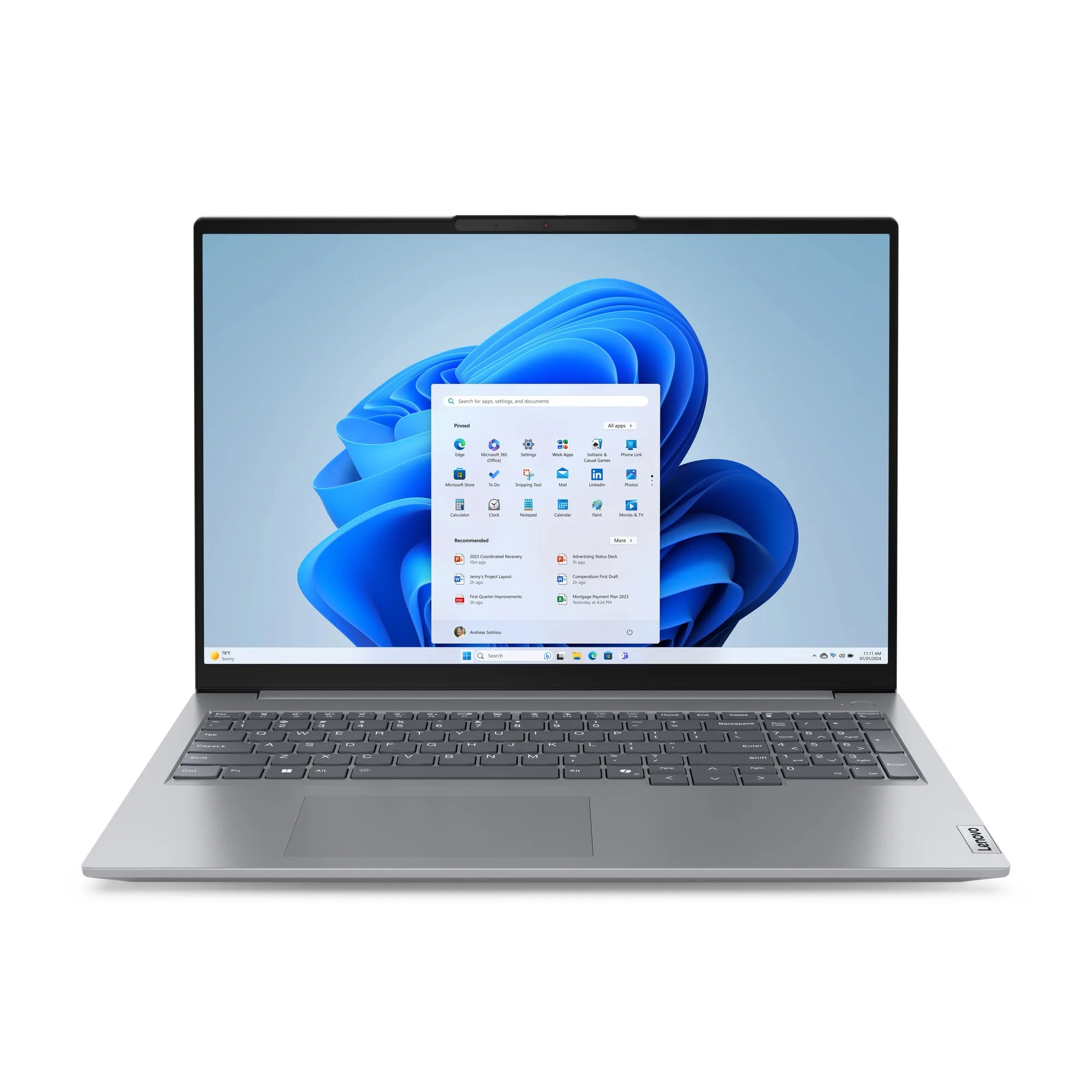 Laptop Lenovo ThinkBook 16 G7 16" FHD AMD Ryzen 7 7735HS 16GB 512GB Graficos Radeon 680M W11 Pro 1CourierCarryin