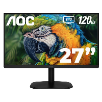 MONITOR LED AÑOC 27B35H3 / COLOR NEGRO / PANEL IPS 27 / HDMI Y VGA / ASPECTO 16:9 / TIEMPO DE RESPUESTA 1MS / 120HZ / FULL HD 1920X1080 / VESA 100X100 MM / CONTRASTE 20,000,0001 / BRILLO 300 CD/M2