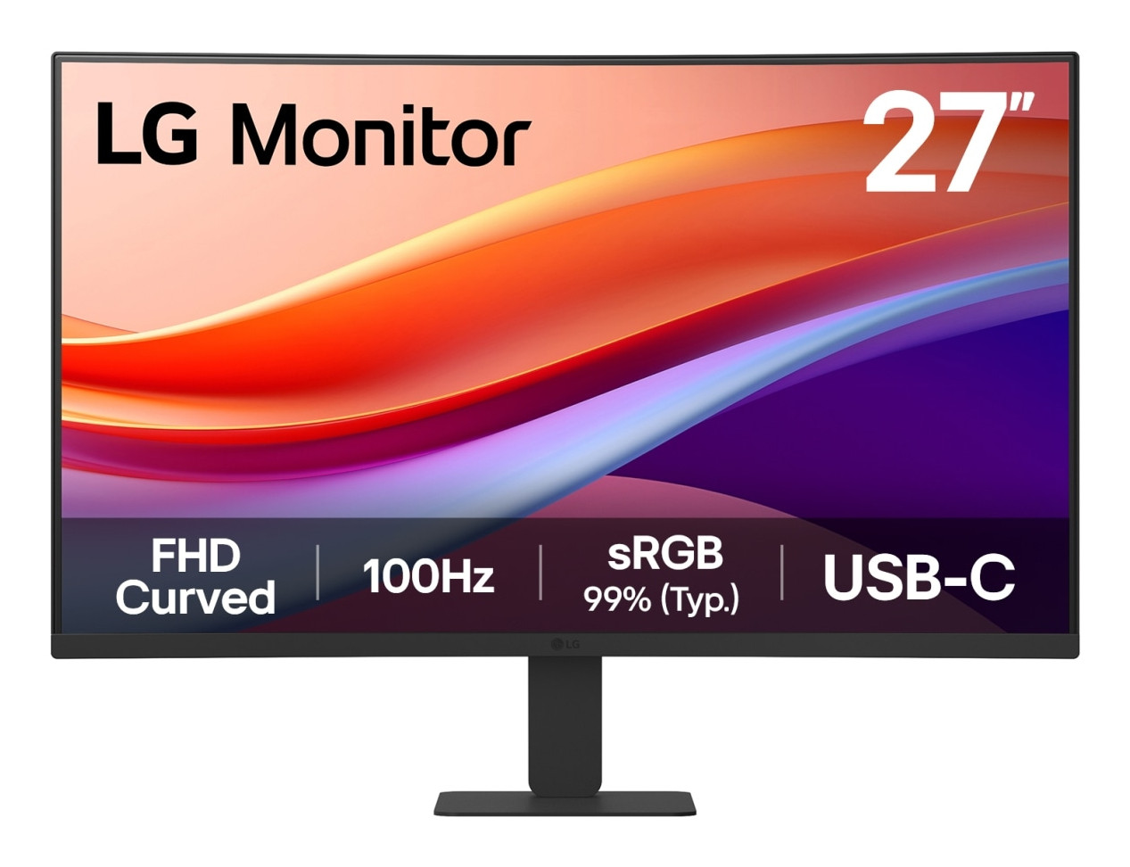 Monitor LG 27 pulgadas Curvo 27U421A  FHD 100Hz  HDMI USD TIPO C