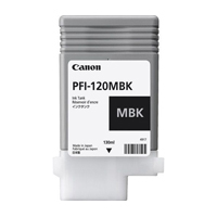 Tinta Canon PFI-120 MBK 130ml Color Negro Mate