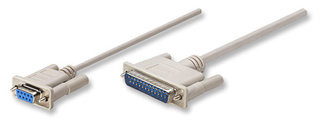 Cable Null,Manhattan,314770, Modem Db9H-Db25M 1.8M, Mol