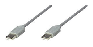 Cable Usb,Manhattan,317887, A-A 1.8M, Gris