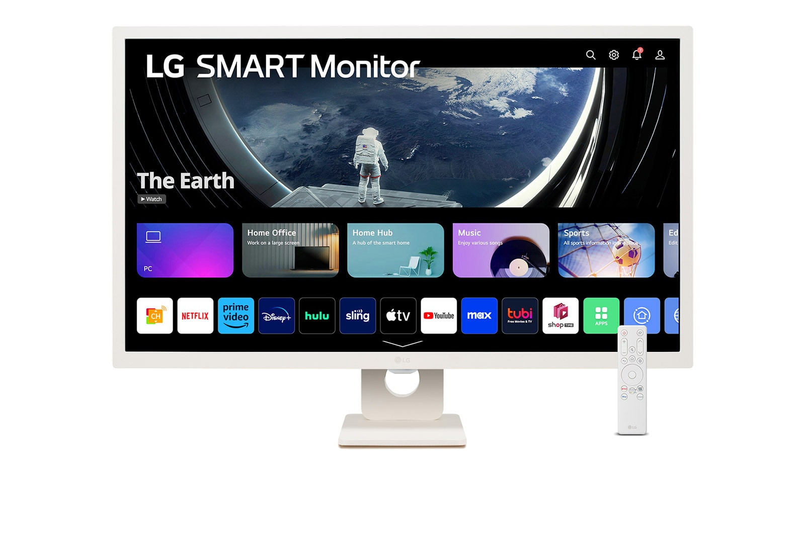 Monitor Lg Full Hd Ips 31.5,Smart Web Os 32Sr50F-W,1920X1080,Asp 16:9,Gama Srgb 99%,Brillo 250Nits,Tr8Ms,Contr.1200:1,Hdmi,Usb-A,Hdr10,Bluetooth,Altavoz 5Wx2,Montaje Pared 100X100.