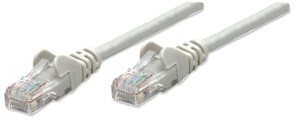 Cable Patch,Intellinet,336758, Cat 6,  7.6M(25.0F) Utp Gris
