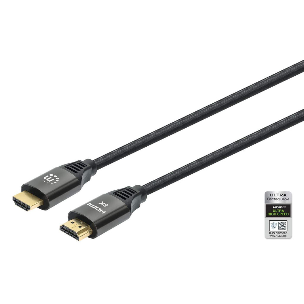 Cable Hdmi.Manhattan,355957, 2.1 Textil M-M  3.0M, 8K@60Hz,