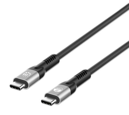 Cable Usb-C , Manhattan,356374, V4 Thunderbolt4, C-C 1.0M 8K 240W Negro