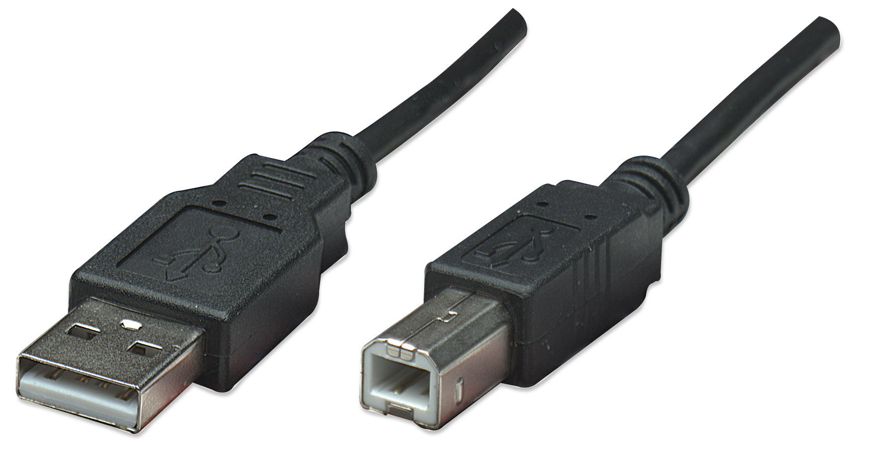Cable Usb,Manhattan,374507, V2.0 A-B  0.5M, Negro