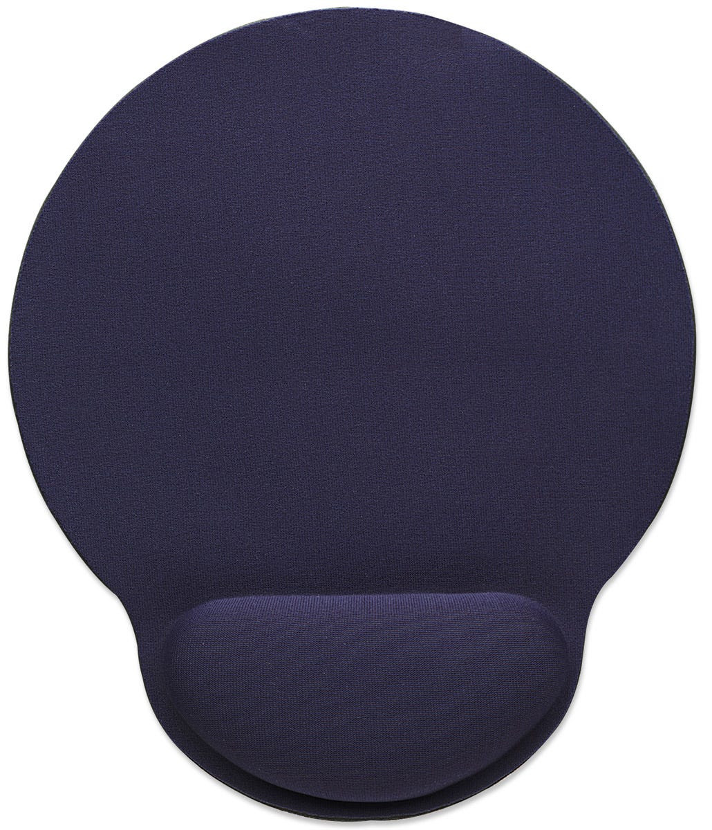 Mouse Pad Manhattan Tipo Gel C/Descansa Muñecas Color Azul Marino