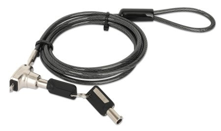 Candado Laptop MANHATTAN Nano llave 1.8mts gris