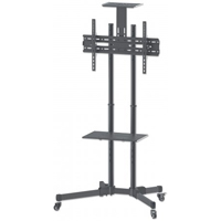 MPN-461238 Soporte TV Manhattan 37" a 70" de Piso Tipo Carrito Planas Inclinación 50 Kg - Imagen 1