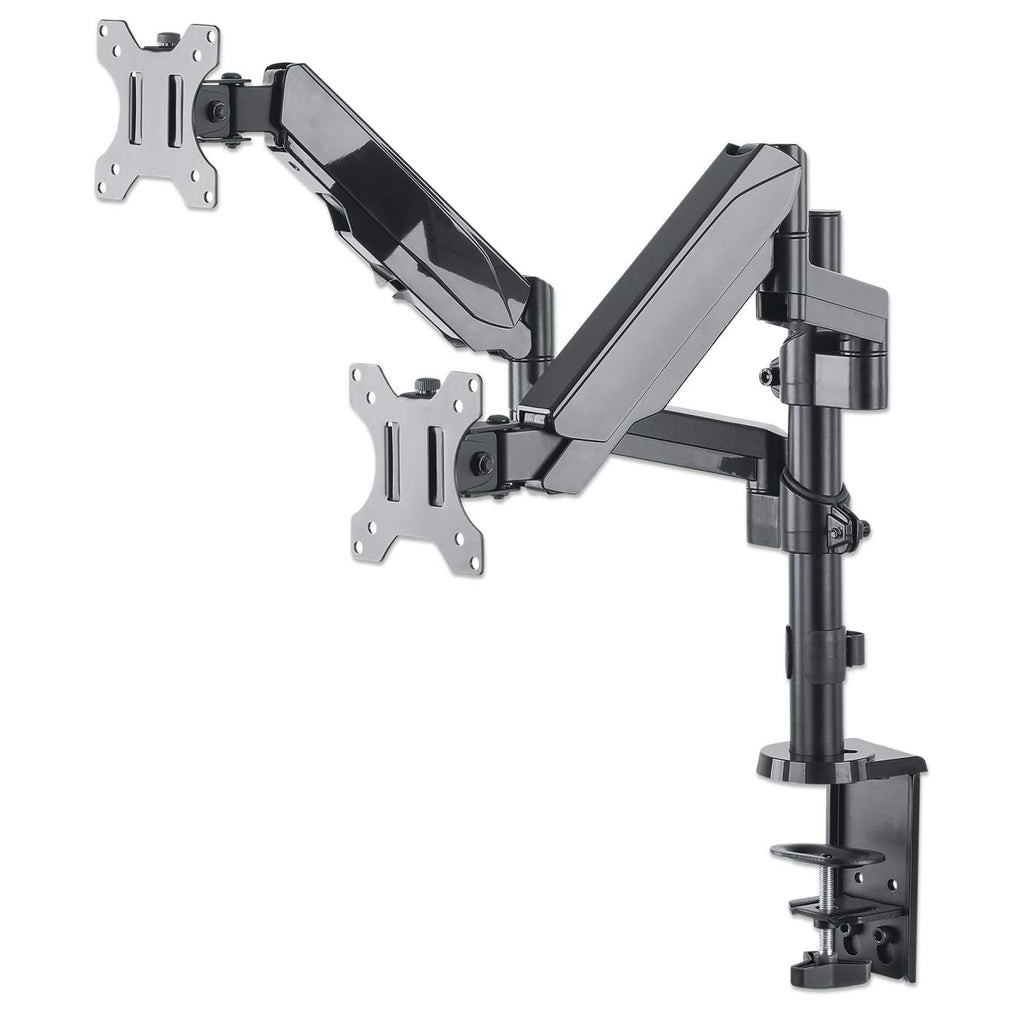 Soporte Monitor Manhattan Universal para 2 Monitores 17" a 32" Pistón Gas Hasta 8 Kg