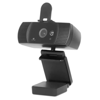 MPN-462556 Camara Web Manhattan Full HD USB Rotacion 360 Negra - Imagen 1