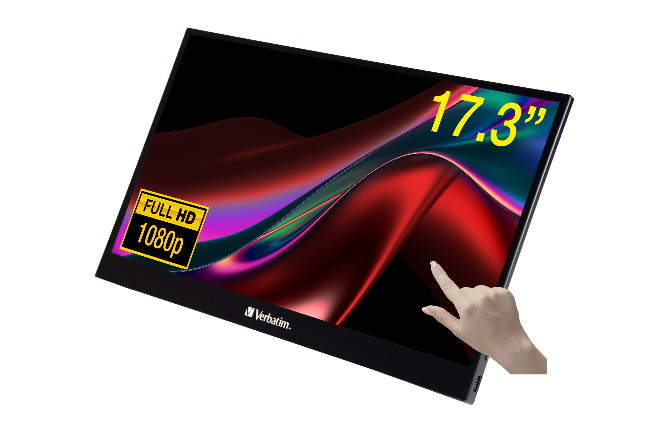 Monitor Verbatim 17.3" Touch Portatil Full HD 1080p Resolucion 1920x1080