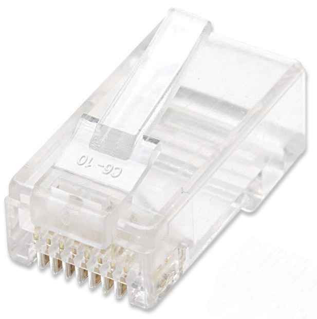 Plug Rj45,Intellinet,502399, Cat 5E Utp Solido 100 Pzas