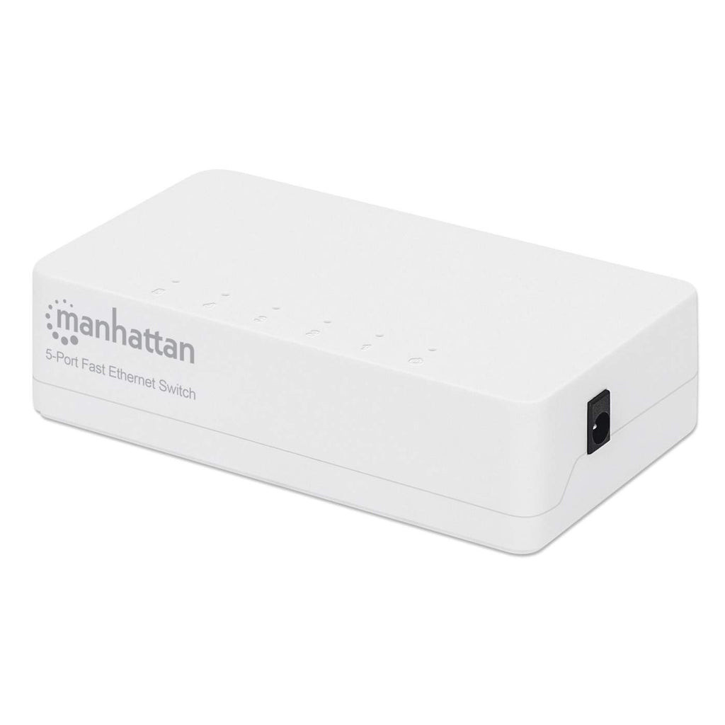 Switch,Manhattan,560672, 5 Ptos 10/100 Desktop Blanco Mh
