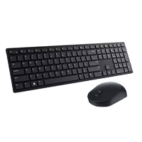 Kit Teclado Y Mouse Dell Pro Km5221W Inalambrico En Ingles  | Negro |580-Ajis |