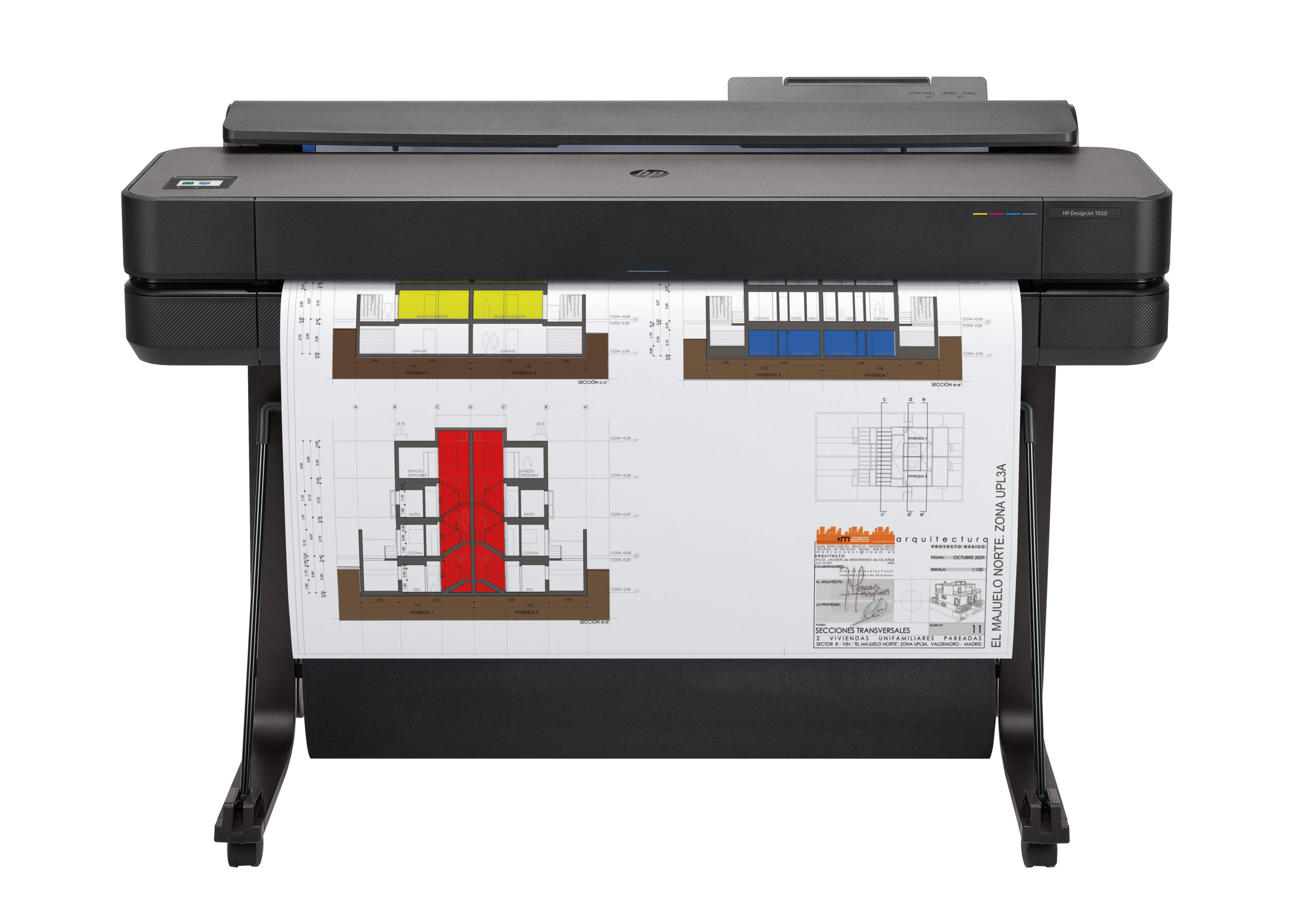 MPN-5HB10D-featured Plotter HP DesignJet T650 Inyección Térmica de Tinta 36" Resolución 2400x1200 dpi Producto Frágil Revisar Condiciones d - Imagen 1