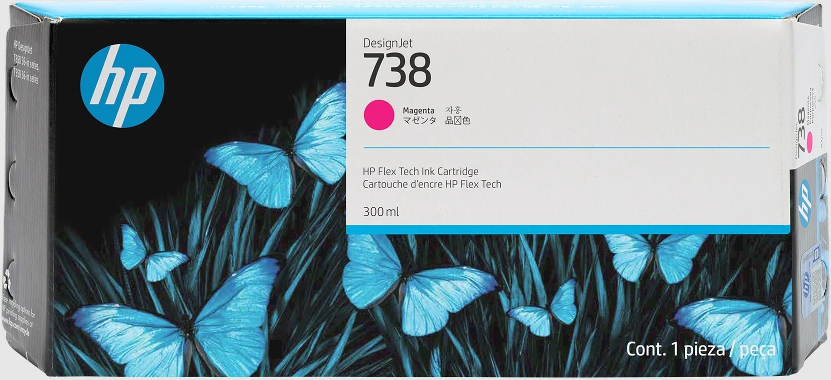 Tinta HP DesignJet 738 300ml Color Magenta