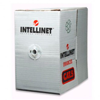 BOBINA,INTELLINET,704823, CAT 5E CCA UTP 305M MULTIFILAR GRIS