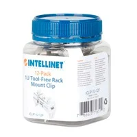 Clipparamonatje/Intellinet/716512/Clip Para Montaje En Rack De 19, 1U, Paquete De 12 Pzas