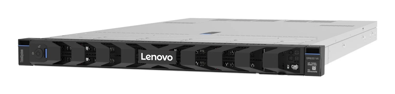 Servidor Lenovo Thinksystem Sr630 V4, 1Xintel Xeon 6505P 12C 2.2Ghz 150W, 1X32Gb 2Rx8, Thinksystem M.2/E1.S Sata/Nvme 2-Bay Pcie Hot-Swap Raid Enablement Kit, 2X800W