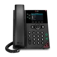 Telefono Ip Hp Poly 89B62Aaac3 Vvx 250/ 4 Linea Pantalla A Color 2.8 Pulgadas Poe 2 Puertos Gigabit Altavoz Color Negro No Incluye Fuente Poder