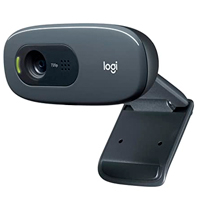 Cámara Web Logitech C270 HD 720p Plug-Play Micrófono Integrado Color Negro