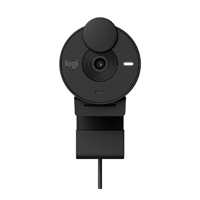 Cámara Web Logitech Brio 300 1080p USB-C con Corrección Iluminación Automática Micrófono Color Grafito
