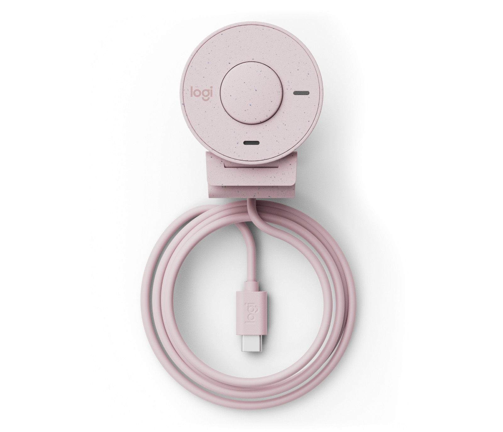 MPN-960-001446-featured Cámara Web Logitech Brio 300 1080p USB-C con Corrección Iluminación Automática Micrófono Color Rosa - Imagen 1