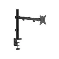 Soporte Acteck Enforce Zone Sm450 / Para Monitor - Television / Fijacion A Escritorio Por Prensa Mecanica / Atornillado / Vesa / Max 9 Kg / Rotacion 180 / Inclinacion / Metal / Negro / Ac-934596