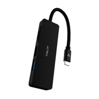 Hub Acteck Gate 5 Dh640 / Usb C / 4 Puertos / Usb A - Hdmi - Lector De Memorias / 10 Cm / Negro / Ac-934633