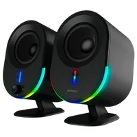 BOCINAS ACTECK DYNAMIC EXACT BS630 / PARA ESCRITORIO / INDICADOR DE LED / SONIDO ESTEREO / INALAMBRICA / BLUETOOTH 5.0- AUX 3.5 MM - USB / 20 W / 60 HZ - 20 KHZ / NEGRO / AC-935869