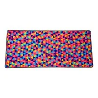Mousepad Acteck Vibe Flow Kaleido Mt464M / Alfombrilla Mouse Pad / Tela + Goma / 80 X 35 Cm / Alta Resistencia / Facil De Limpiar / Diseño Caleidoscopio / Ac-941099